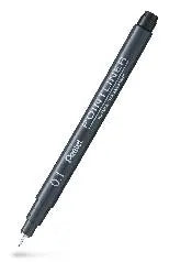 Fineliner Pentel POINTLINER 0,1 svart Primmeshiper