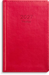 Kalender Prestige 2027 konstläder röd
