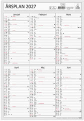 Väggkalender Årsplan 2027
