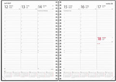 Kalender Weekly A5 2027 konstläder svart