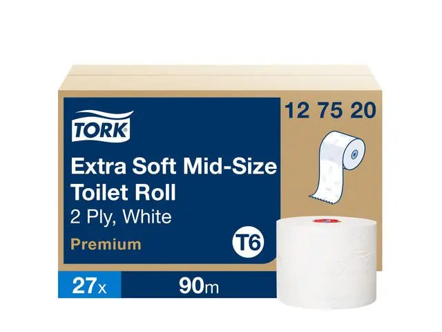 Toalettpapper TORK Pre T6 2-lag vit - Primmeshiper