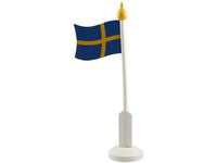 Bordsflagga Svenska flaggan med fot 37cm Primmeshiper