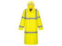 Varselregnrock Hi-Vis gul lång 122cm 3XL - Primmeshiper