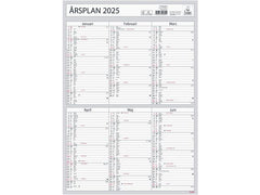 Väggkalender Årsplan 2025 - Primmeshiper