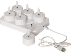 Värmeljus STAR T Flamme LED m/laddare Primmeshiper