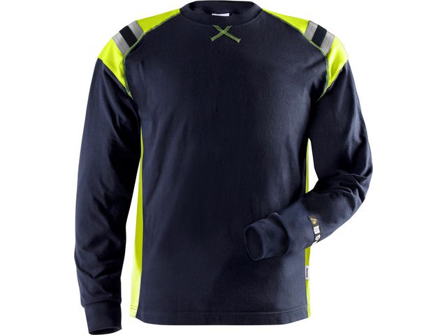 Långärmad T-shirt Flam 7072 Marin M - Primmeshiper