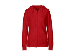 Hoodie zip NEUTRAL O83301 dam röd XS Primmeshiper