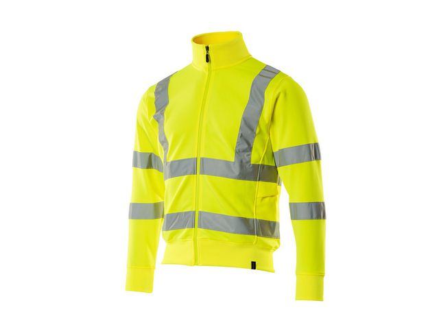 Sweatshirt Med Blixtlås Hi-Vis Gul M - Primmeshiper