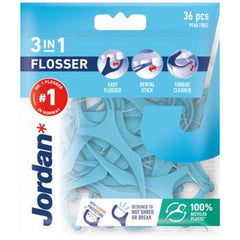 Zahnseide JORDAN 3-in-1 Flosser 36 St./Pack.