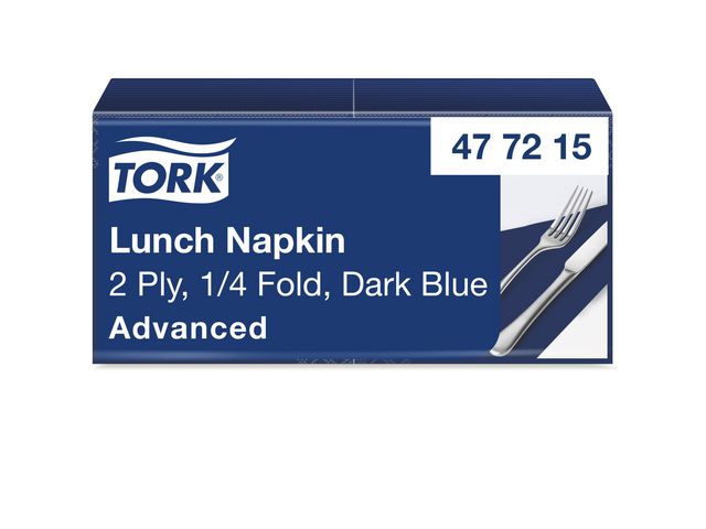 Servett TORK Lunch 2-lags mörkblå 200/fp - Primmeshiper