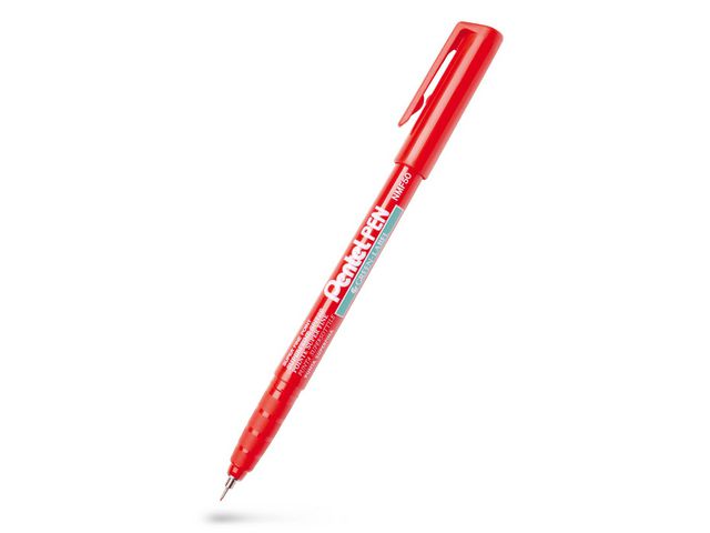 Fiberpenna PENTEL NMF50-B 0,6mm röd - Primmeshiper