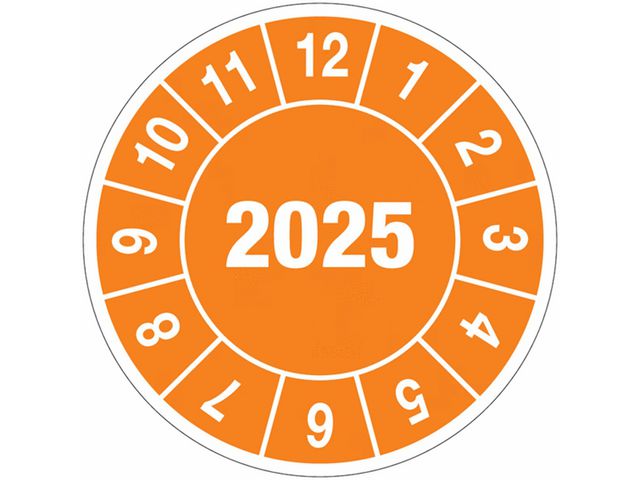 Kontrollmärke 2025 10mm 104/fp Primmeshiper