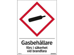 Dekal Gasbehållare 105x148mm - Primmeshiper