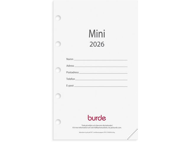 Mini kalendersats 2026 Primmeshiper