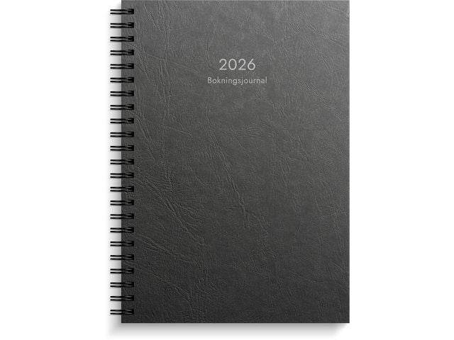 Bokningsjournalen 2026 svart Primmeshiper
