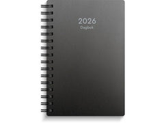 Dagbok 2026 plast svart Primmeshiper