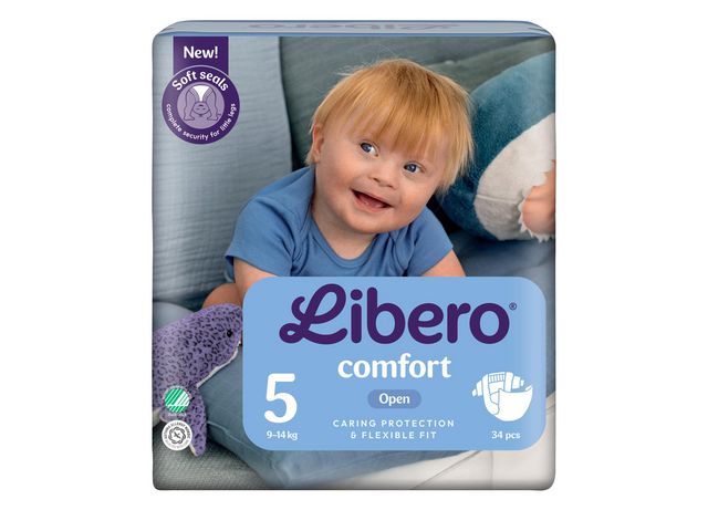 Blöja LIBERO Comfort 5 9-14kg 34/fp - Primmeshiper