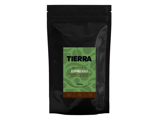 Kaffe TIERRA Espresso 1kg Primmeshiper