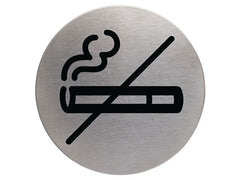 Skylt WC DURABLE 83mm borstat stål - Primmeshiper