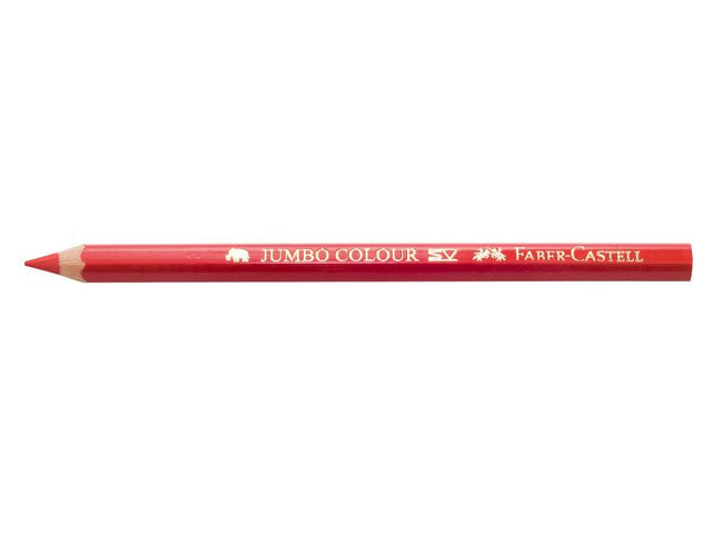 Färgpenna FABER Jumbo klarröd 12/fp - Primmeshiper