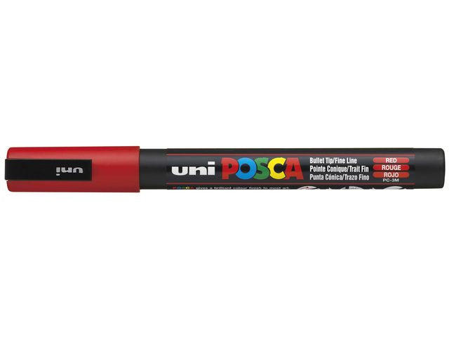 Märkpenna UNI Posca PC-3M röd - Primmeshiper