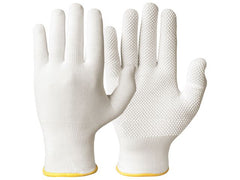 Textilhandske 0483 noppor vit 10 - Primmeshiper