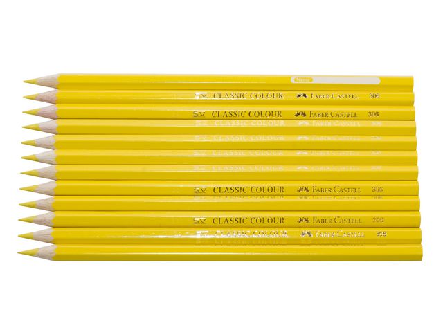 Färgpenna FABER-CASTELL gul 12/fp - Primmeshiper