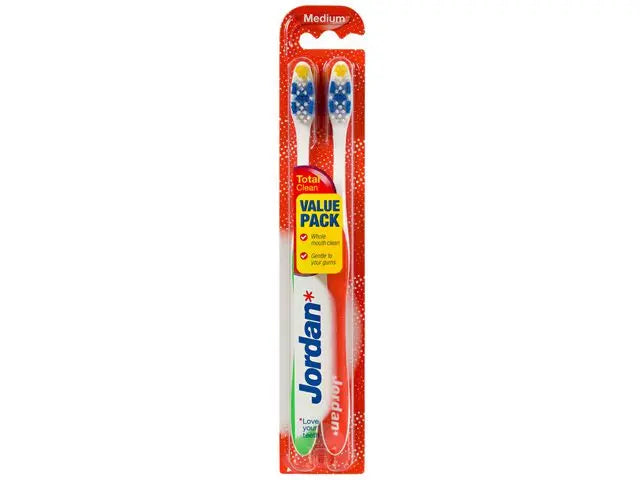 Tandborste JORDAN TotalClean Medium 2/fp - Primmeshiper