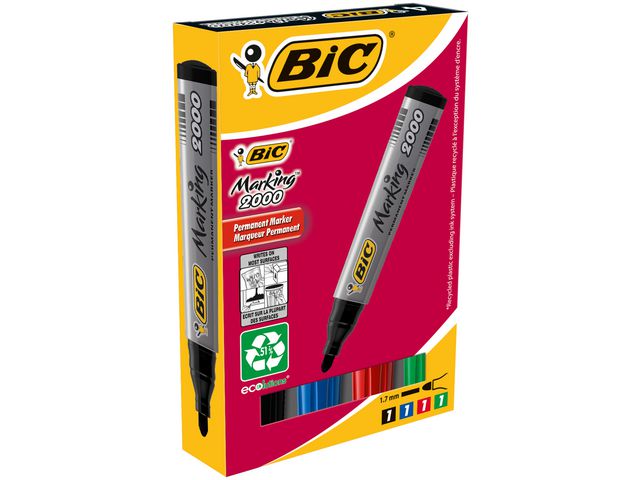 Märkpenna BIC 2000 4 färger/fp - Primmeshiper