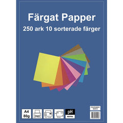 Kopierpapier A4, 80g 10 Farben 250/Stk
