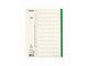Pappregister Servo A4 1-12 grön flik - Primmeshiper