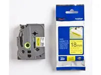 Tape BROTHER TZEFX641 18mm Svart på Gul Primmeshiper