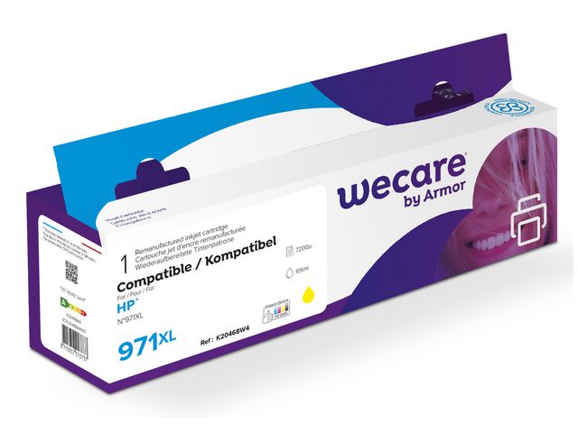 Bläckpatron WECARE 971XL gul - Primmeshiper