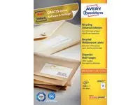 Etikett AVERY 100% återv 70x36 2400/fp - Primmeshiper