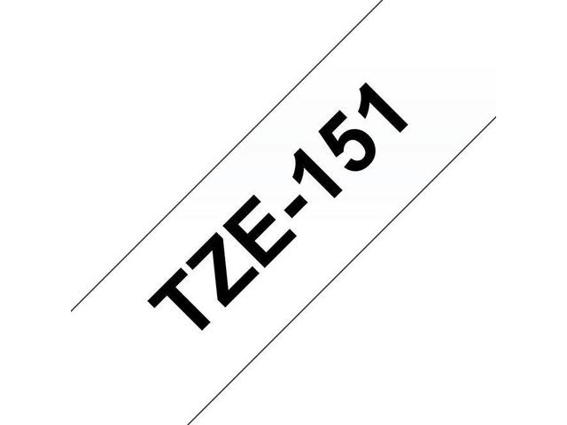 Tape BROTHER TZE151 24mm svart på klar - Primmeshiper