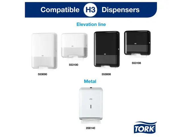 Handduk TORK Adv H3 2-lag vit 2400/fp - Primmeshiper