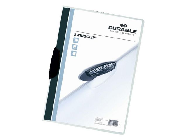 Klämmapp DURABLE Swingclip 2260 A4 sv. - Primmeshiper