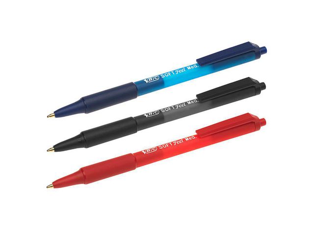 Kulpenna BIC Soft Feel Clic 1,0 röd - Primmeshiper