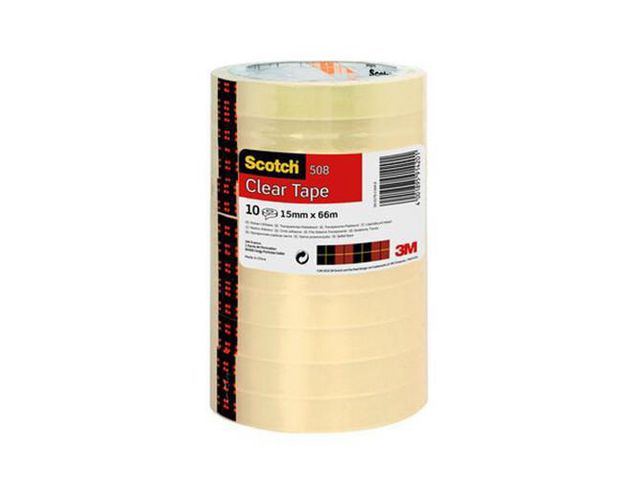 Kontorstejp SCOTCH 508 standard 15mmx66m - Primmeshiper