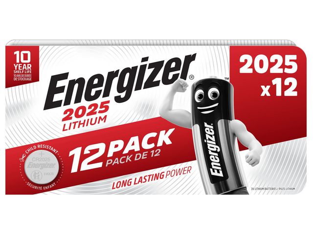 Batteri ENERGIZER Lithium CR2025 12/fp - Primmeshiper
