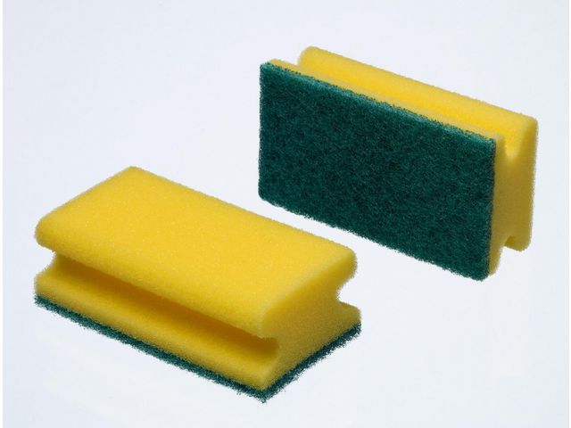 Rengöringssvamp med grepp 7x13cm 10/fp - Primmeshiper