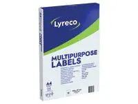 Etikett LYRECO 105x 57mm 1000/fp - Primmeshiper