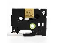 Tape 18mm TZe-841 svart på guld - Primmeshiper