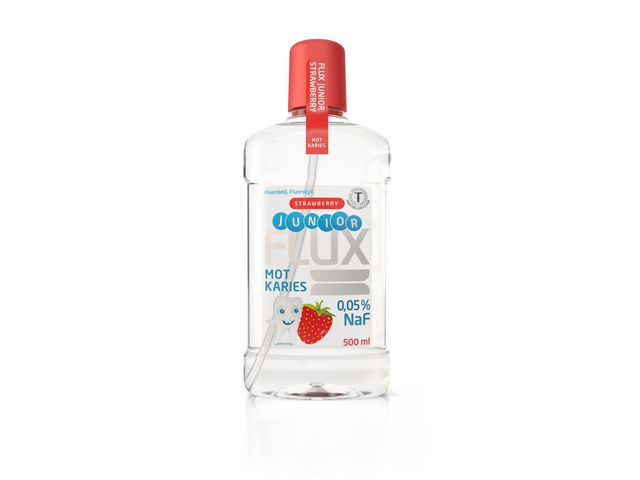 Munskölj FLUX Junior Jordgubb 500ml - Primmeshiper