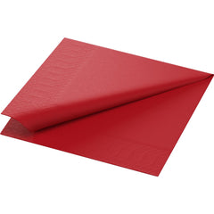 Serviette DUNI 1-lagig 33x33cm rot 500/St.