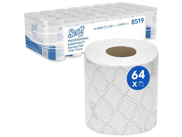 Toalettpapper SCOTT® 2-lagers 64/fp - Primmeshiper