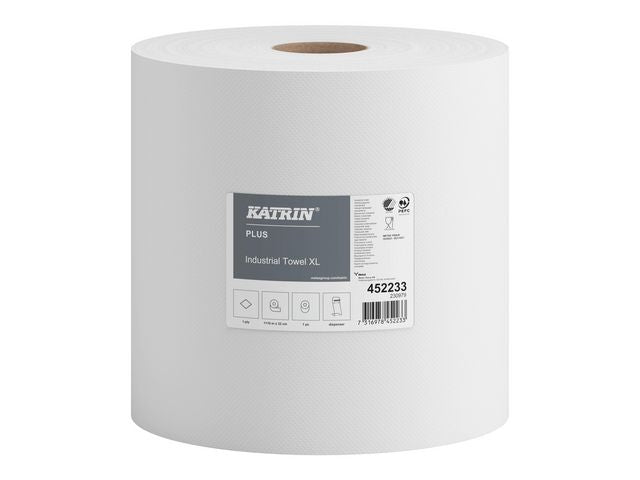 Industritork KATRIN Plus XL vit 1110m - Primmeshiper