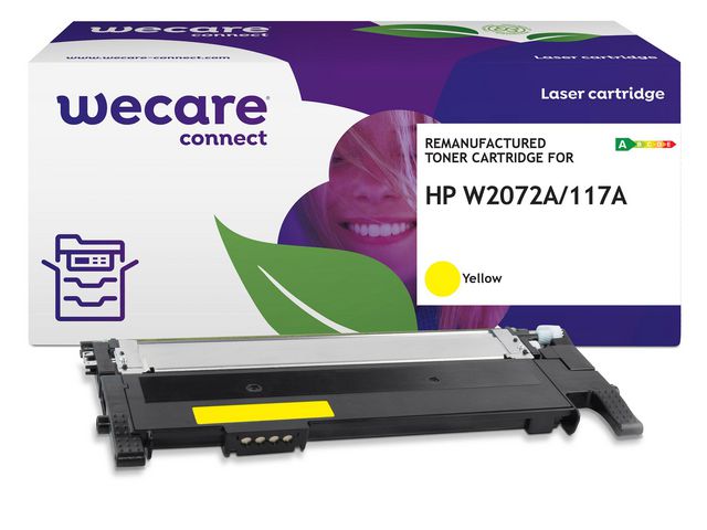 Toner WECARE HP W2072A 117A 1K gul - Primmeshiper