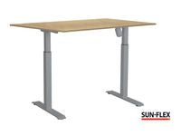 Bord SUN-FLEX I höj/sänk 120x80 grå/björ - Primmeshiper