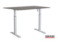 Bord SUN-FLEX II höj/sänk 120x80 vit/grå - Primmeshiper